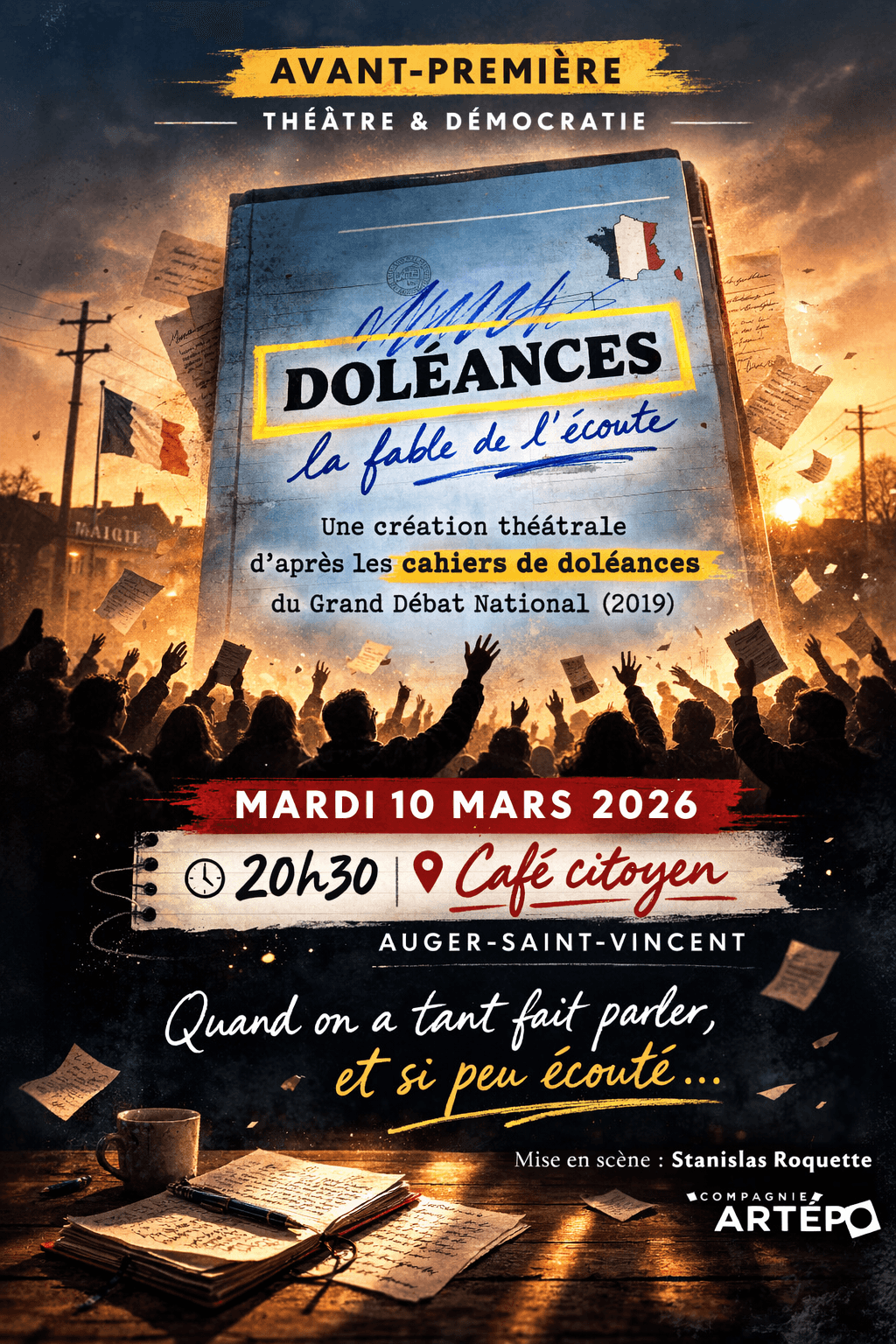 DOLÉANCES : LA FABLE DE L’ÉCOUTE